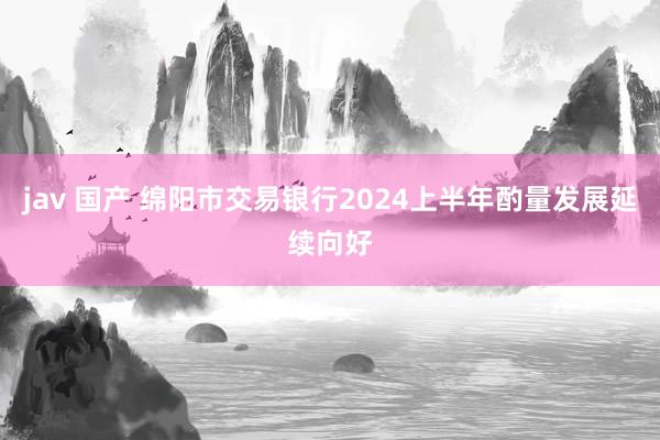 jav 国产 绵阳市交易银行2024上半年酌量发展延续向好