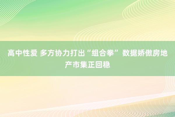 高中性爱 多方协力打出“组合拳” 数据娇傲房地产市集正回稳