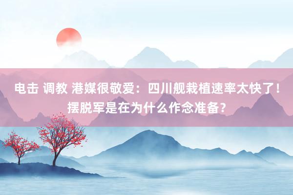 电击 调教 港媒很敬爱：四川舰栽植速率太快了！摆脱军是在为什么作念准备？