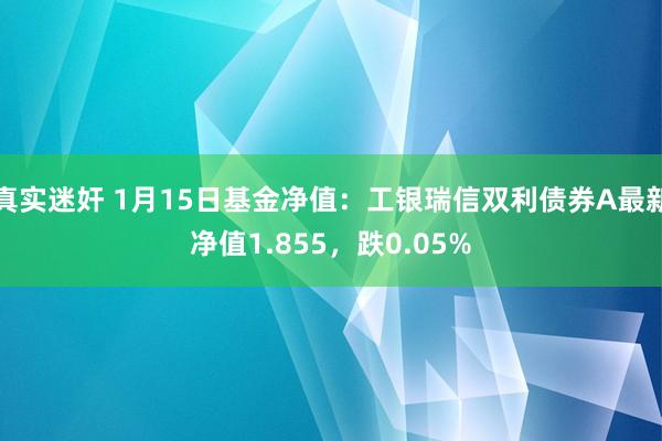 真实迷奸 1月15日基金净值：工银瑞信双利债券A最新净值1.855，跌0.05%